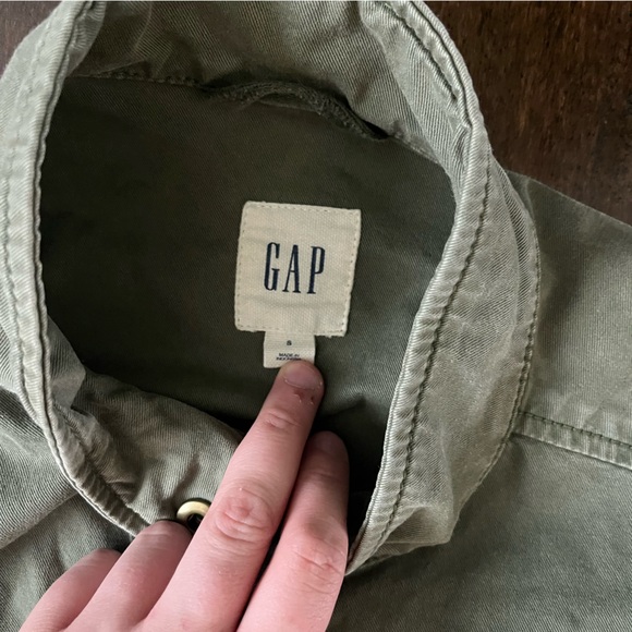 GAP green trench coat - Picture 3 of 3